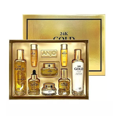 ANJO Skin Care 24K 99.9% 純金高級黃金護膚 6件套裝