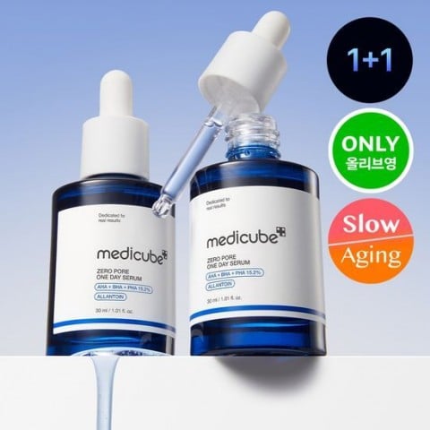 韓國直送 1＋1 套裝30ml+30ml 韓國孖裝超平 Medicube Zero Pore One Day Serum 果酸全效毛孔精華  [平行進口]