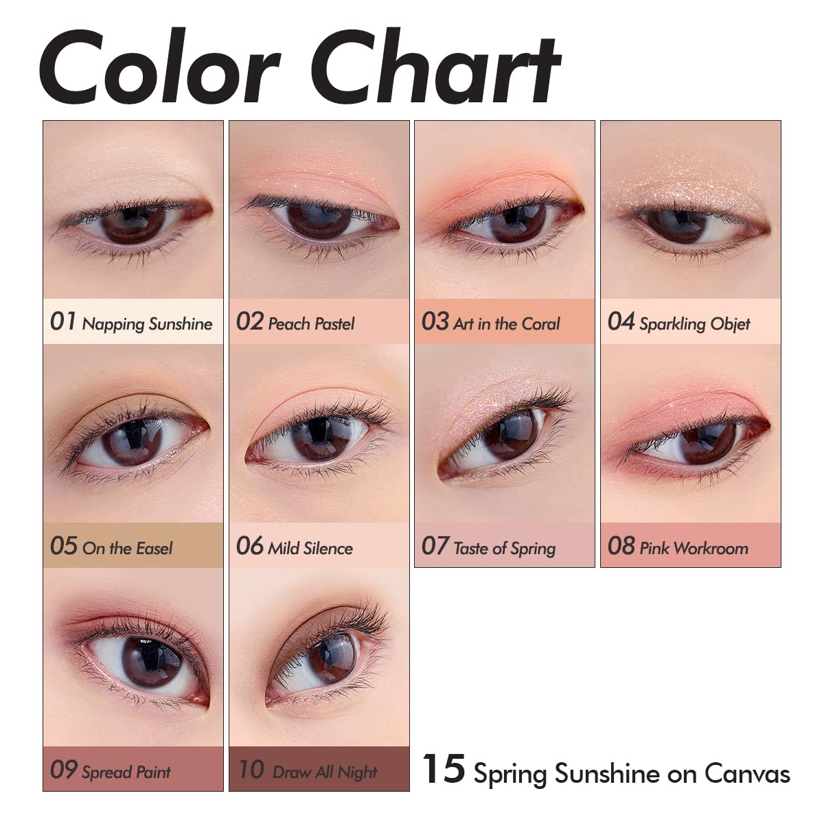 {Green Price♻️} CLIO | Pro Eye Palette 10色眼影組合 #15 Spring Sunshine On Canvas