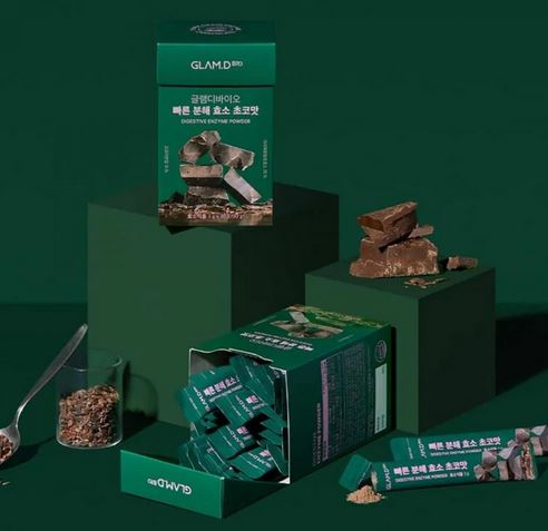 GLAM.D - 即食分解酵素 (朱古力味) ( 4g x 14包 ）[平行進口]8800256114726 EXP20261001