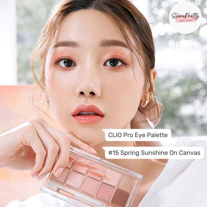 {Green Price♻️} CLIO | Pro Eye Palette 10色眼影組合 #15 Spring Sunshine On Canvas