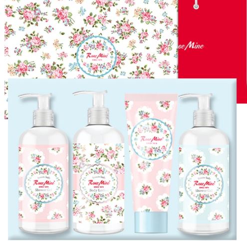 韓國直送 RoseMine夢幻花香Lotion+Shower Gel+Body Lotion套裝 送禮套裝 禮物