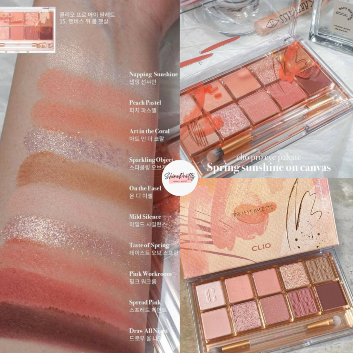 {Green Price♻️} CLIO | Pro Eye Palette 10色眼影組合 #15 Spring Sunshine On Canvas